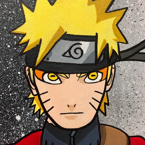 LARGE SIZE Naruto Painting - Gamer Room Wall Decor - Popular Anime Character Art